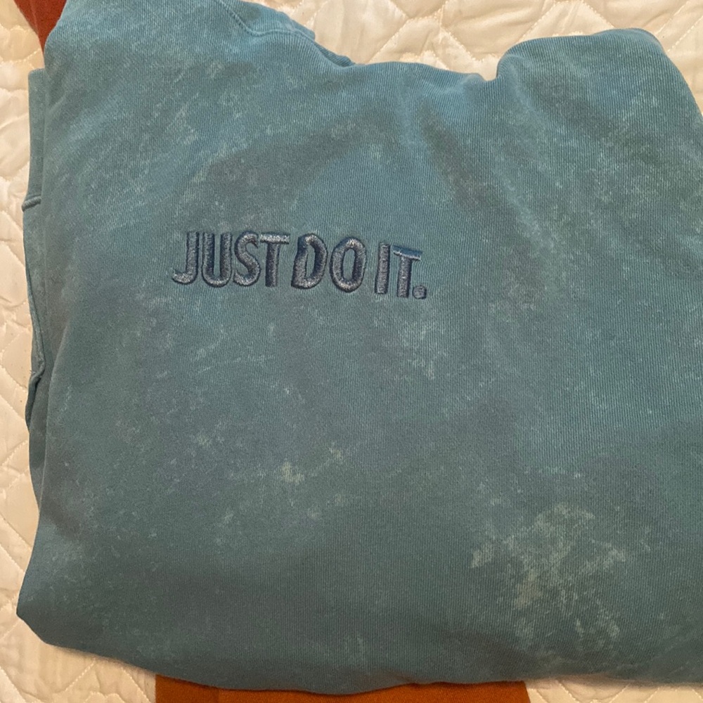 Blue Nike “just do it” hoodie